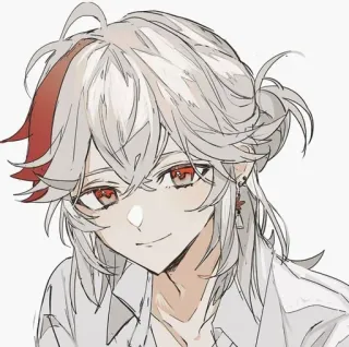 🌟 024efba1 Kaedehara Kazuha Genshin Impact Anime, Genshin Impact, Kazuha, Postać, Gra wideo, Portret telegram sticker