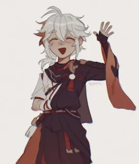 🌟 129eb0ac Kaedehara Kazuha Genshin Impact Anime, Gra wideo, Postać, Genshin Impact, Kaedehara Kazuha telegram sticker