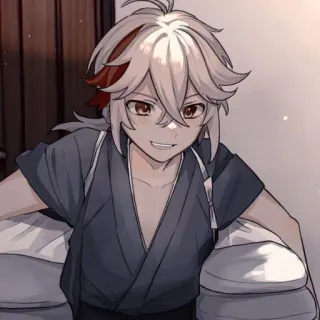 🌟 25bbcf12 Kaedehara Kazuha Genshin Impact Anime, Genshin Impact, Kazuha, Postać, Gra wideo telegram sticker