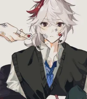 🌟 3ca9ff96 Kaedehara Kazuha Genshin Impact Anime, Postać, Genshin Impact, Fanart, Kazuha, Gra wideo telegram sticker