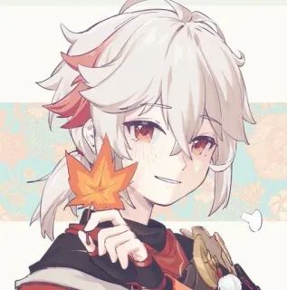 🌟 48a35ba4 Kaedehara Kazuha Genshin Impact Anime, Genshin Impact, Kaedehara Kazuha, Postać, Gra telegram sticker