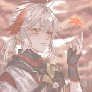 🌟 878b749d Kaedehara Kazuha Genshin Impact Anime, Genshin Impact, Kazuha, Gra wideo, Postać anime telegram sticker