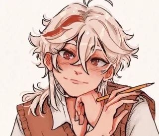 🌟 96d992b5 Kaedehara Kazuha Genshin Impact Anime, Gra wideo, Kazuha, Genshin Impact, Postać, Ilustracja telegram sticker