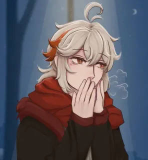 🌟 a8d54d25 Kaedehara Kazuha Genshin Impact Anime, Genshin Impact, Kaedehara Kazuha, Gra wideo, Postać, Fanart telegram sticker