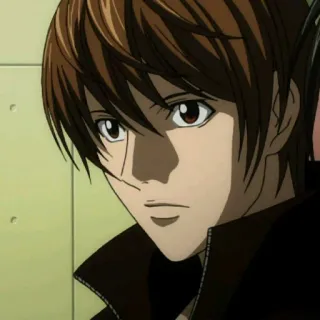 😮 746f02d4 Light Yagami Death Note 动漫, 死亡笔记, 夜神月, 角色, 日本动画 telegram sticker