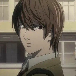👀 4e1c0499 Light Yagami Death Note Anime, Mangá, Personagem, Death Note, Light Yagami telegram sticker