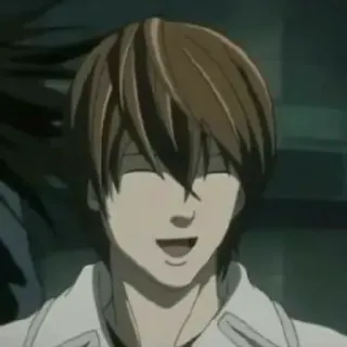 😄 90c129bb Light Yagami Death Note Anime, Death Note, Light Yagami, Personagem, Mangá telegram sticker