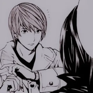 🕷 594a90cd Light Yagami Death Note Light Yagami, Death Note, Anime, Mangá, Personagem, Intelectual, Sério whatsapp sticker