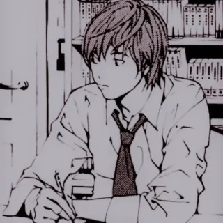 🕷 80fe5b16 Light Yagami Death Note Death Note, Light Yagami, Anime, Mangá, Personagem whatsapp sticker