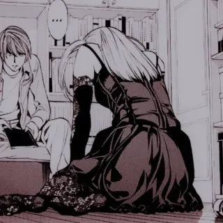 🩺 93863e9e Misa Amane Death Note Anime, Mangá, Death Note, Misa Amane, L, Light Yagami whatsapp sticker