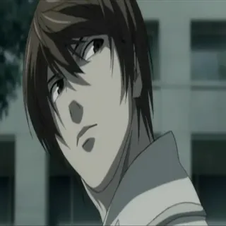 📓 3fb611b4 Light Yagami Death Note anime, manga, death note, light, yagami telegram sticker
