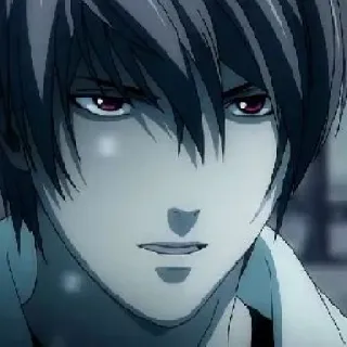 📓 a11e6483 Light Yagami Death Note anime, death note, light, yagami, kira telegram sticker