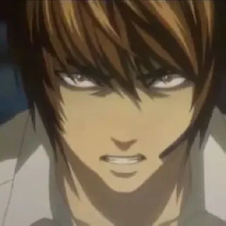 📓 b5b3da32 Light Yagami Death Note anime, death note, light, yagami, kira telegram sticker