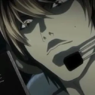 📓 c658b763 Light Yagami Death Note anime, manga, death note, light, yagami telegram sticker