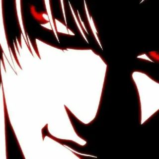 📓 c8c18085 Light Yagami Death Note anime, manga, villain, kira, light, yagami telegram sticker