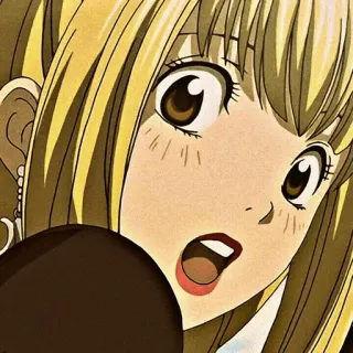 🎭 fbe65d34 Misa Amane Death Note 动漫, 漫画, 死亡笔记, 弥海砂 telegram sticker