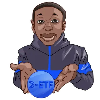 🪙 426e9e99 D-ETF Kreskówka, Mężczyzna, Inwestowanie, Technologia, Krypto, Biznes whatsapp sticker