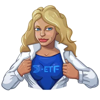 🦸‍♀️ b7b038e5 S-ETF kobieta, superbohater, finanse, ETF, inwestycja, biznes whatsapp sticker