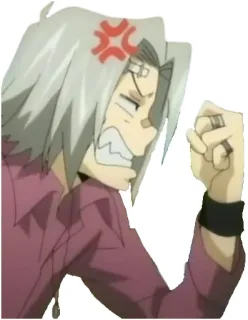 😡 58fcd4b6 irritado, anime, desenho animado, personagem, expressão, frustração telegram sticker