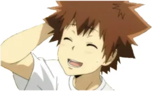 😅 6cee37db anime, desenho animado, sorrindo, fofo, feliz telegram sticker