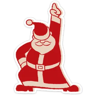 🎅 bfca6fcd Santa Claus Père Noël, Noël, fêtes, festif, célébration, dessin animé telegram sticker