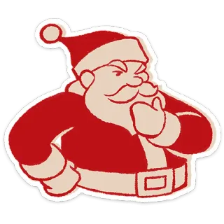 🎅 ca5ab723 Santa Claus Père Noël, Noël, Fêtes, Dessin animé, Festif, Hiver, Saint Nicolas telegram sticker