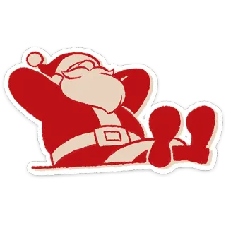 🎅 d431f25a Santa Claus Père Noël, Noël, fêtes, détente, hiver, festif, saisonnier telegram sticker