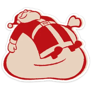 🎅 dd62114c Santa Claus père noël, noël, vacances, dessin animé telegram sticker