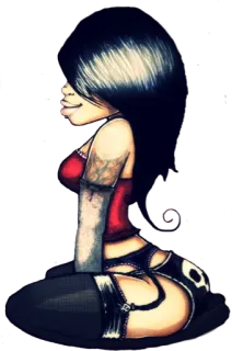 Ilystrated chicks telegram stickers