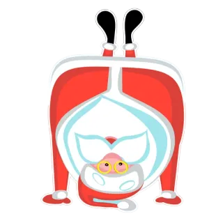 😙 48e077fe Santa Claus Papai Noel, Natal, Feriado, Desenho animado, Festivo, Sazonal telegram sticker