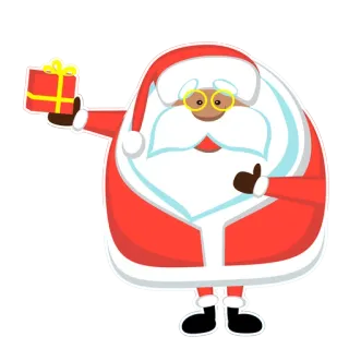 🥳 9de27e6f Santa Claus Papai Noel, Natal, feriado, presente, presente, celebração, festivo, inverno telegram sticker