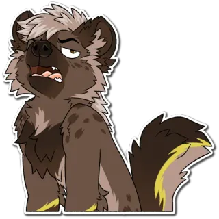 😩 93838375 iena, furry, cartone animato, animale, mammifero, personaggio telegram sticker
