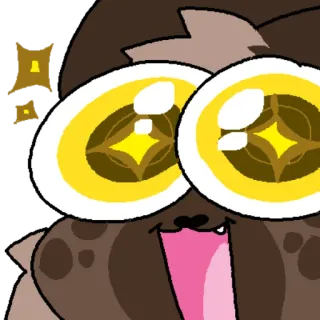 🤩 b079211b animale, cane, felice, cartone animato, carino, eccitato, divertente telegram sticker