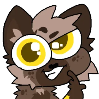 😏 dcf46450 cartone animato, animale, cane, furry, illustrazione telegram sticker