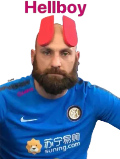 👿 576207c2 Hellboy เฮลล์บอย, หนังสือการ์ตูน, ภาพยนตร์, ตัวละคร, แฟนอาร์ต telegram sticker