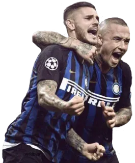 🎉 7d64cb0d ฟุตบอล, ฟุตบอล, กีฬา, ทีม, ฉลอง, นักกีฬา, อินเตอร์ มิลาน telegram sticker