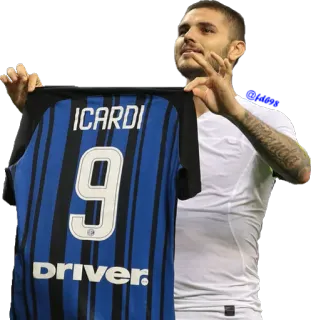 9️⃣ acfb5864 ICARDI ฟุตบอล, นักฟุตบอล, กีฬา, เสื้อกีฬา, ICARDI telegram sticker