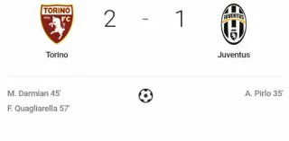 ♥ f89779c7 TORINO
FC
Torino
M. Darmian 45'
F. Quagliarella 57'
2
-
1
Juventus
A. Pirlo 35' ฟุตบอล, ฟุตบอล, ผลบอล, กีฬา, ตูริน, ยูเวนตุส telegram sticker