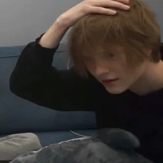 🤐 170feb5e persona, hombre, pelo, retrato, interior, casual telegram sticker