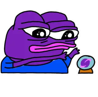 🔮 2600e6e2 Pepe the Frog Meme, Internetkultur, Frosch, Cartoon telegram sticker