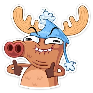 Deer | Олень telegram stickers