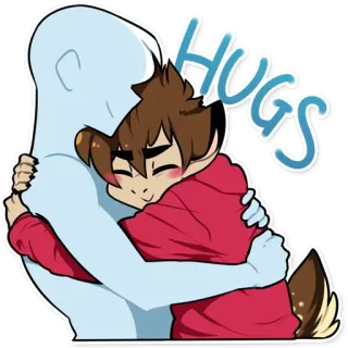 ❤ 973b5e4c HUGS Abrazo, Dibujo animado, Lindo, Afecto, Amistad telegram sticker