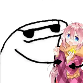 🤛 4a223b20 anime, cartone animato, adesivo, occhiali da sole whatsapp sticker