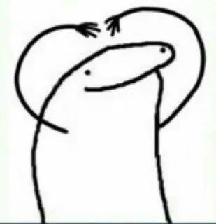 🤜 6a90fd83 omino stilizzato, abbraccio, florkofcows whatsapp sticker