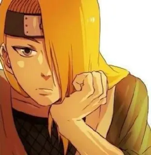 🙄 a59fb0ff Deidara Naruto Anime, Naruto, Deidara, Aufkleber, Charakter telegram sticker