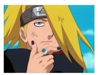 🤔 e9d8d635 Deidara Naruto Anime, Manga, Deidara, Naruto, Akatsuki telegram sticker