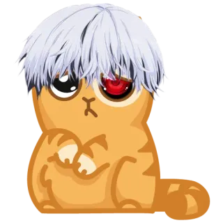 🥺 7f0e3e36 Ken Kaneki Tokyo Ghoul Аниме, Манга, Токийский гуль, Кен Канеки, Персонаж, Мультфильм telegram sticker
