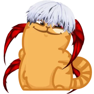 😉 ceaf6bc4 кот, мультфильм, смешной, питомец, животное, мем telegram sticker