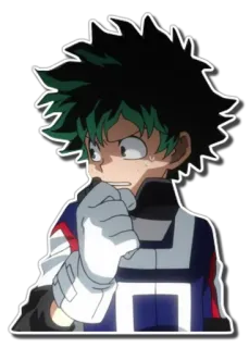 😰 cb3b6956 Izuku Midoriya My Hero Academia 动漫, 我的英雄学院, 绿谷出久, 德久 telegram sticker