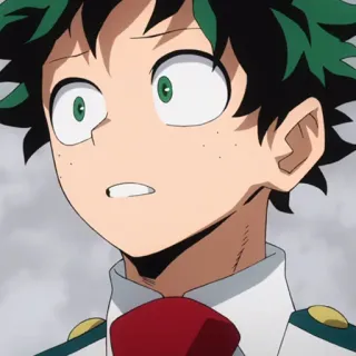 🥦 2f325311 Izuku Midoriya My Hero Academia anime, my hero academia, izuku midoriya, deku, mha, dibujos animados telegram sticker